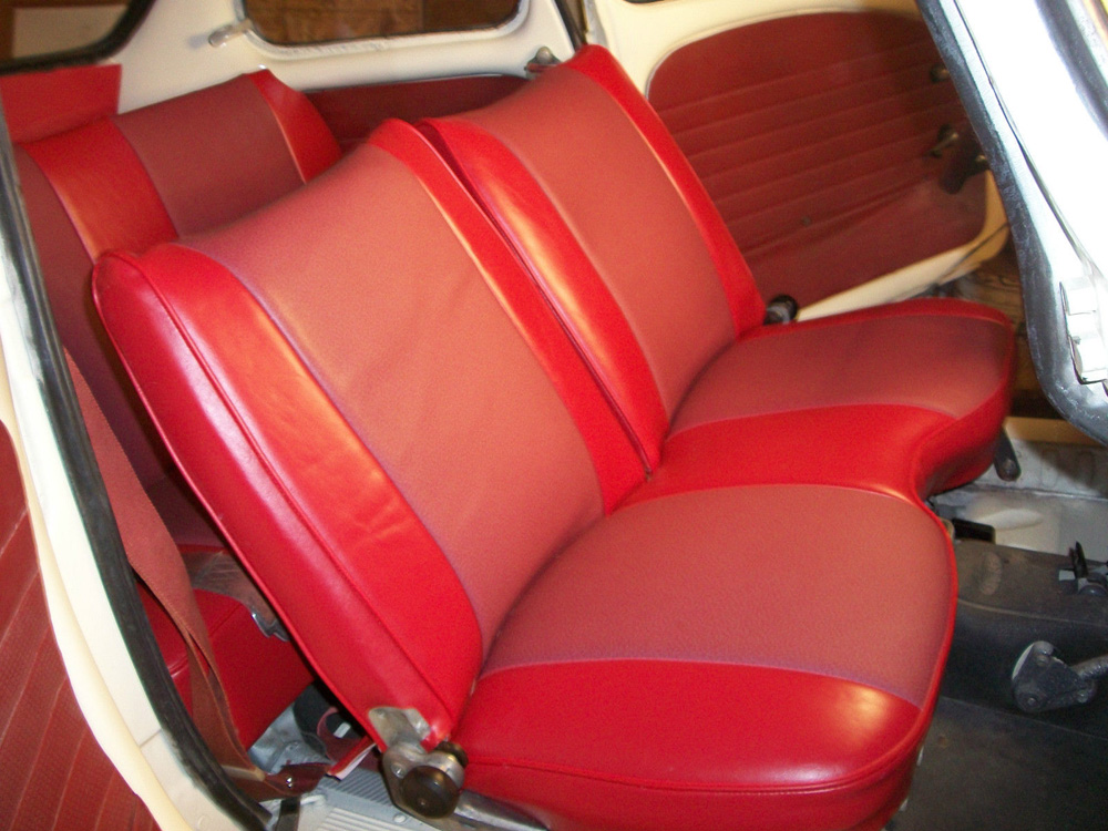 Subaru 360 sedan front seat upholstery